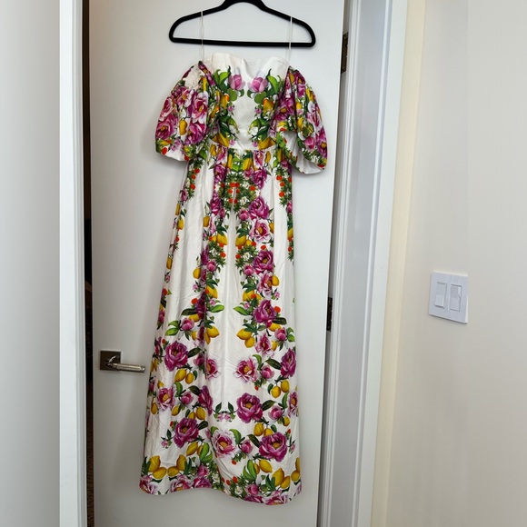 Borgo de Nor Peonia Pink Juliet Cotton Dress - Picture 6 of 8